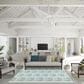 Dalyn Rug Company Seabreeze SZ15 5" x 7"6" Teal Area Rug, , large