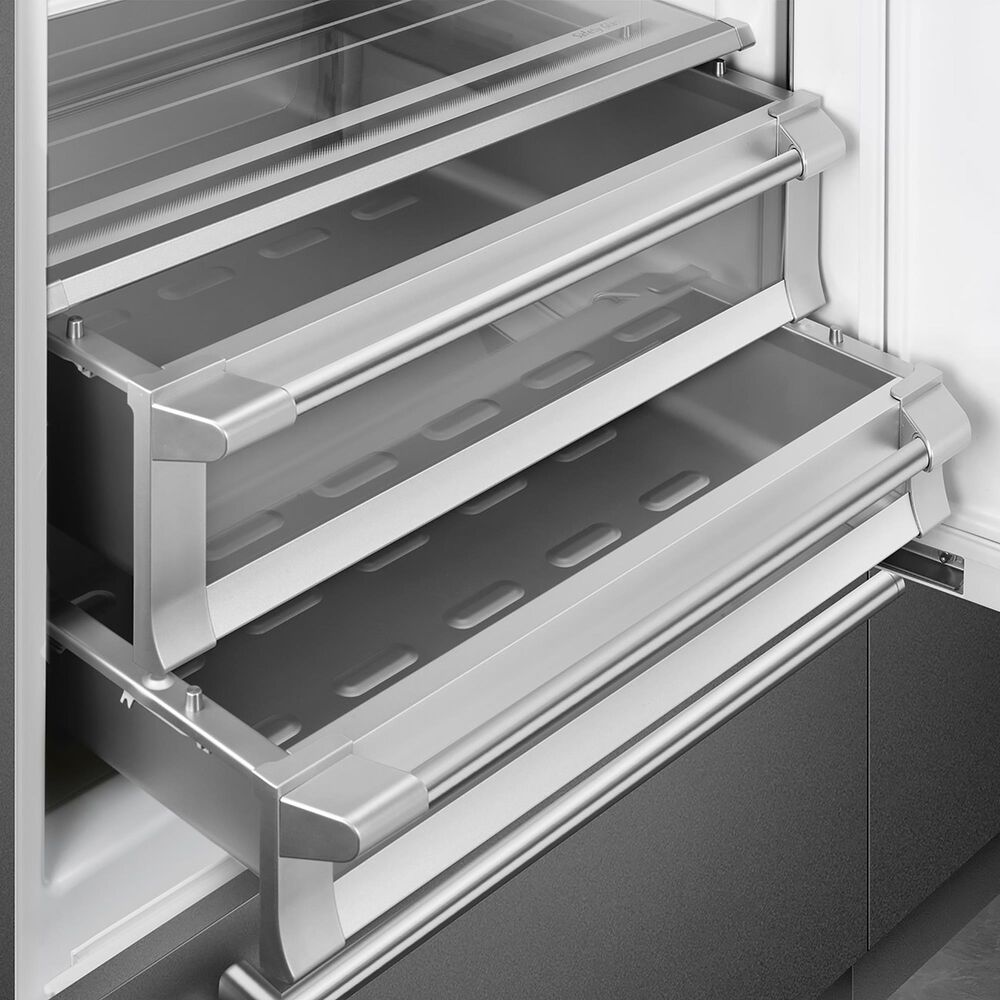 SMEG 19.64 Cu. Ft. Built-In Bottom Mount Refrigerator with Right Hinge in Panel Ready, , large