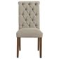Signature Design by Ashley Harvina Side Chair with Beige Cushion in Light Walnut, , large