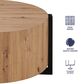 Steve Silver Furniture Darcie Cocktail Table in Natural and Black, , large