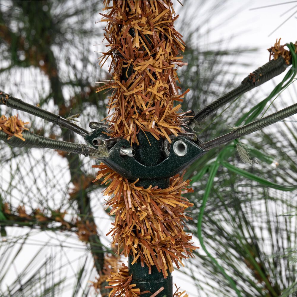 The Gerson Company 3' Pre-Lit Hard Needle Tips Hinged Tree in Green, , large