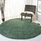 Safavieh August Shag 5" Round Green Area Rug, , large