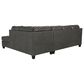 Ashley Valderno 2-Piece Right Facing Sectional with Chaise in Fog, , large