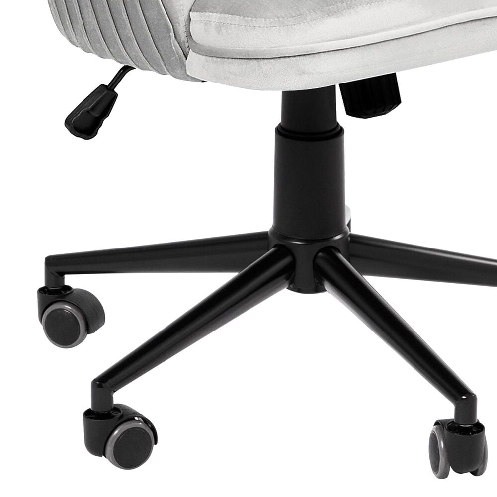 Impressions Vanity Adelyn Swivel Vanity Chair in Cool Grey, , large