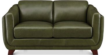 Hydeline Omaha Stationary Loveseat in Forrest Green, , large