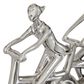 Maple and Jade Dual Rider Bicycle Sculpture in Silver and Black, , large