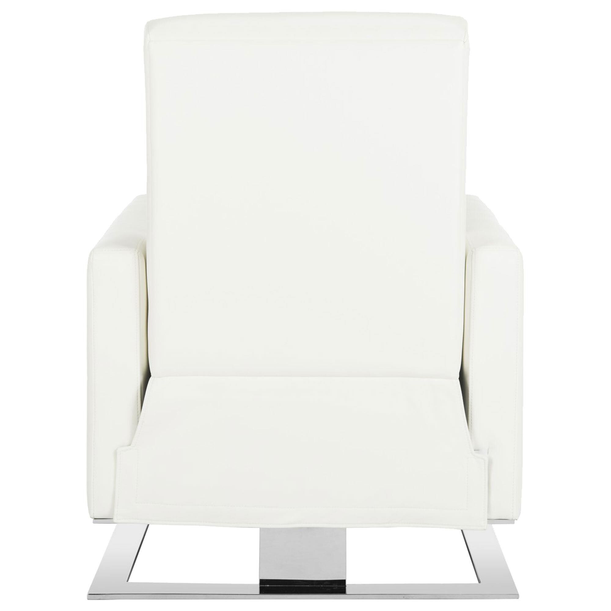 Safavieh Brenton Reclining Chair in White NFM