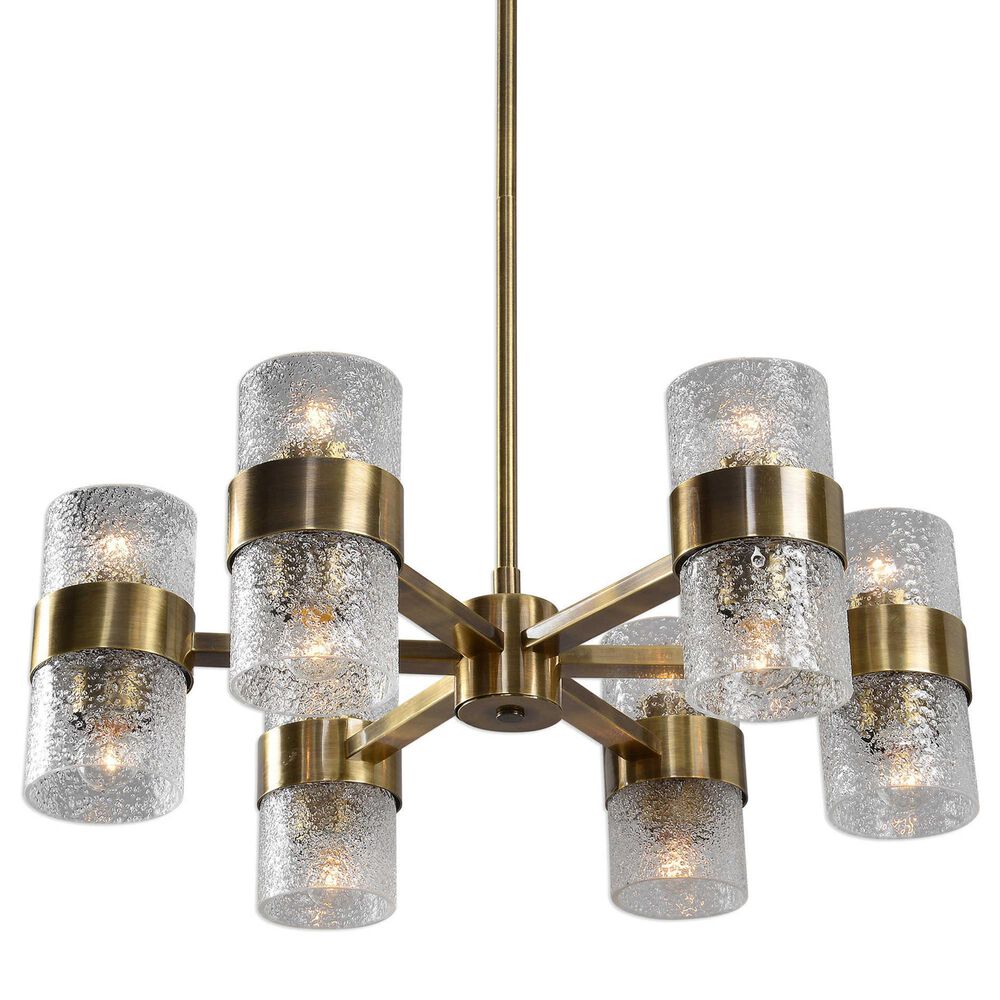 Uttermost Marinot 12-Light Chandelier in Antiqued Brass, , large