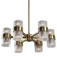 Uttermost Marinot 12-Light Chandelier in Antiqued Brass, , large