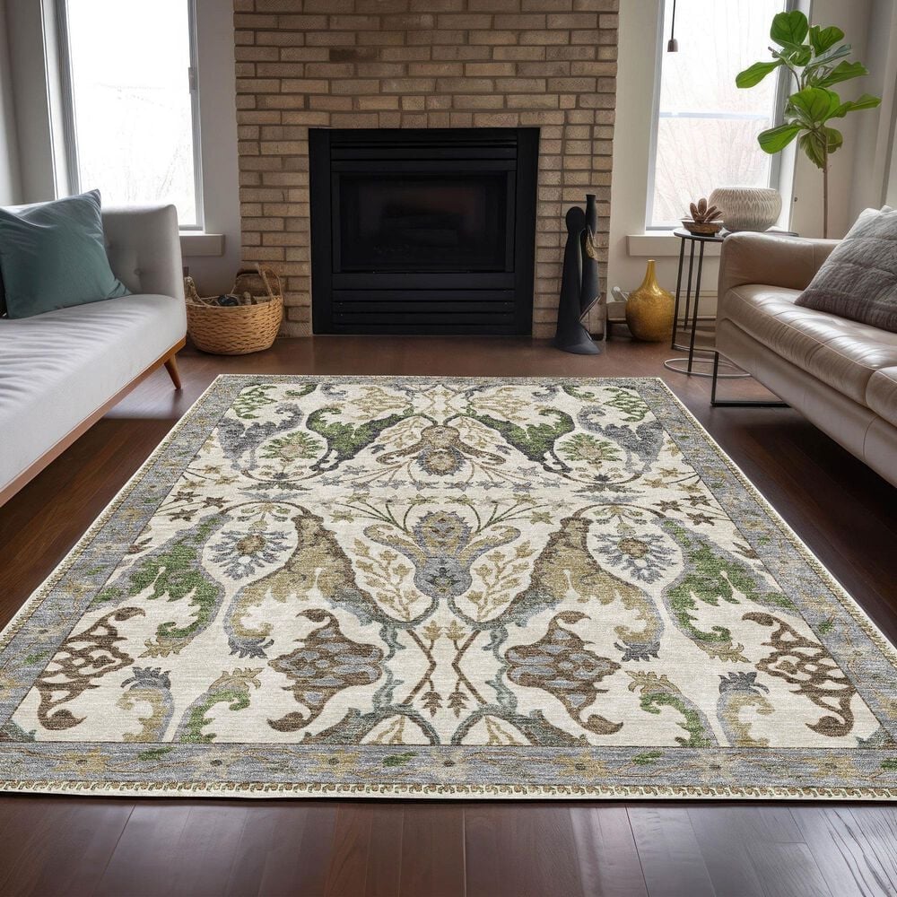 Dalyn Rug Company Hatay HY6 3&#39; x 5&#39; Ivory Area Rug, , large