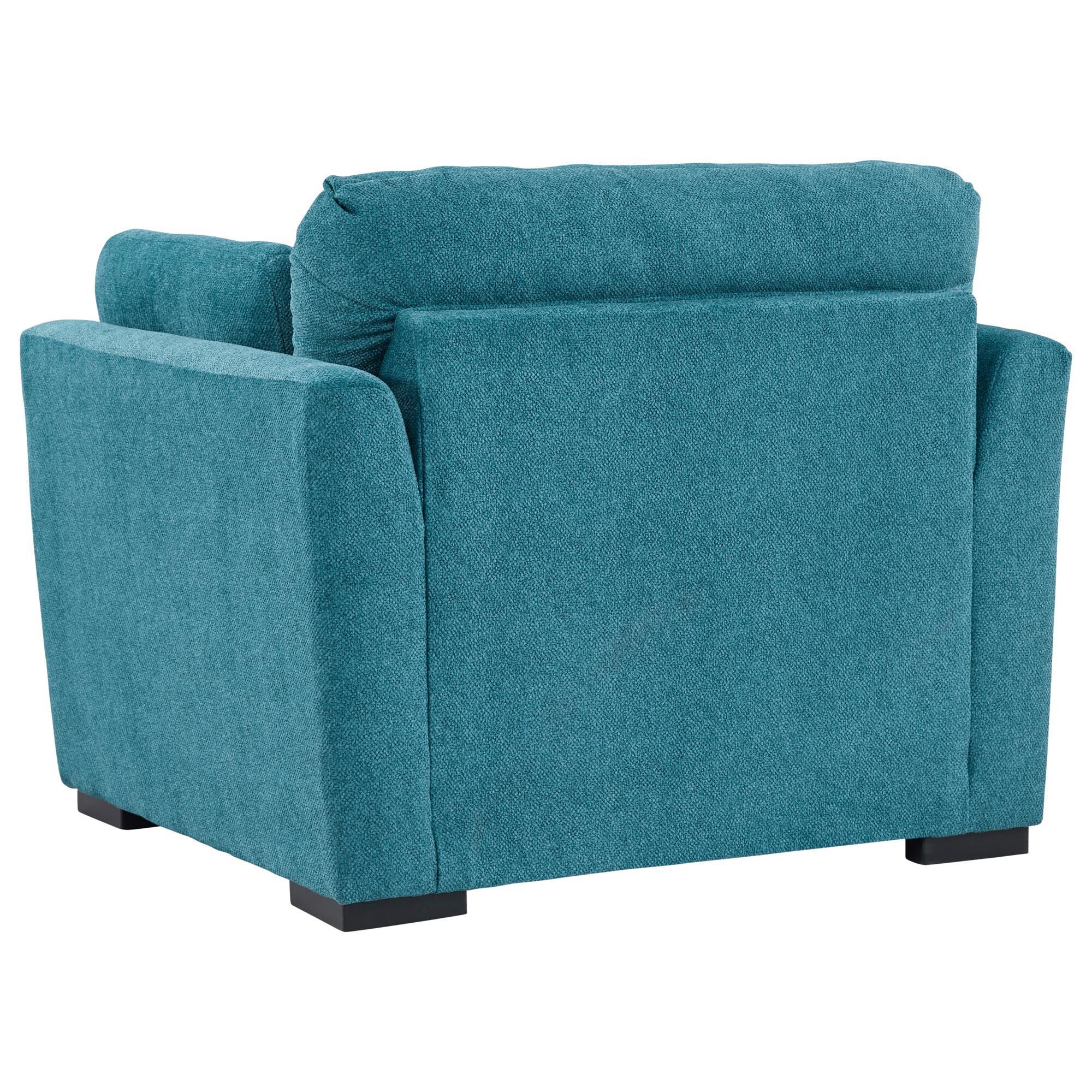 Teal chair and a half discount