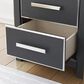 Ashley Zuraleus King Upholstered Panel Bed with Two Nightstands in Matte Black, , large