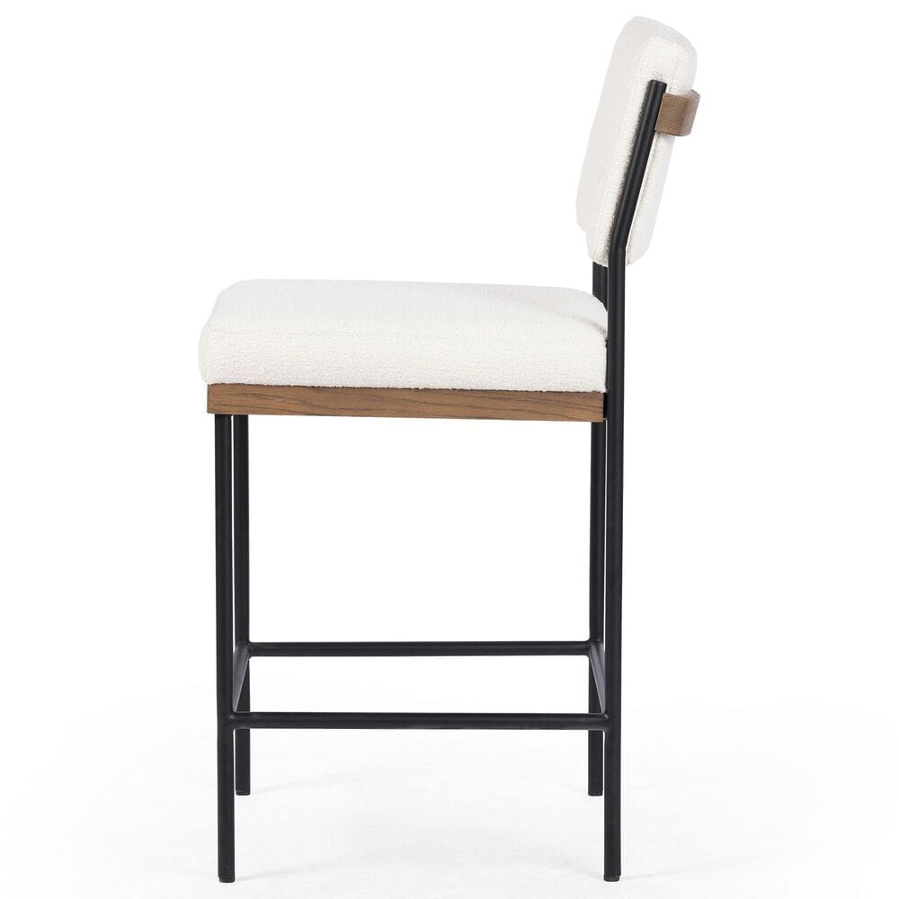 Four Hands Benton Counter Stool in Drifted Oak and Midnight, , large