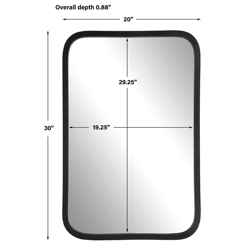 Salt &amp; Light 30&quot; x 20&quot; Wall Mirror in Matte Black, , large