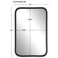 Salt & Light 30" x 20" Wall Mirror in Matte Black, , large