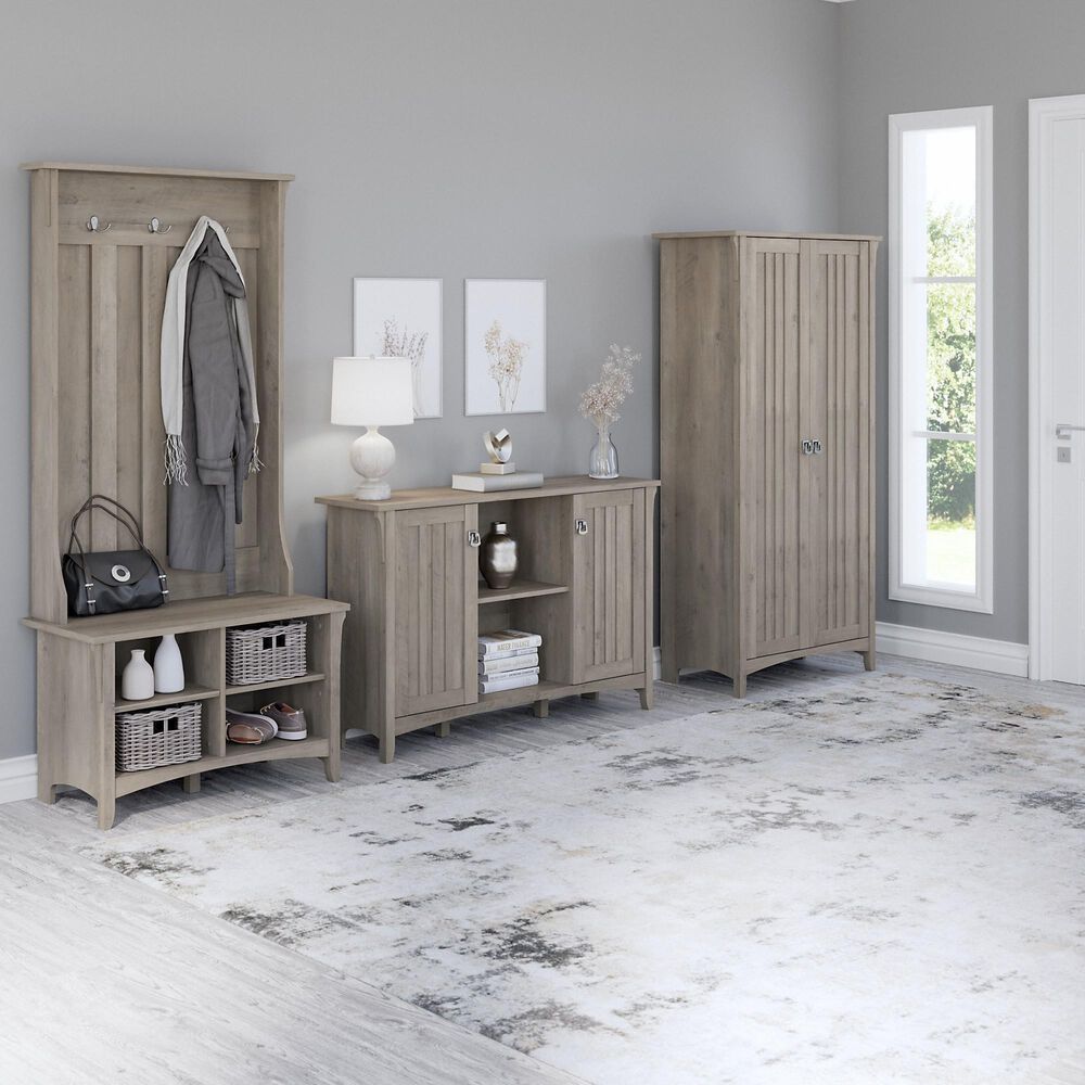 Bush Salinas 3 Piece Entryway Storage Set in Driftwood Gray Nebraska