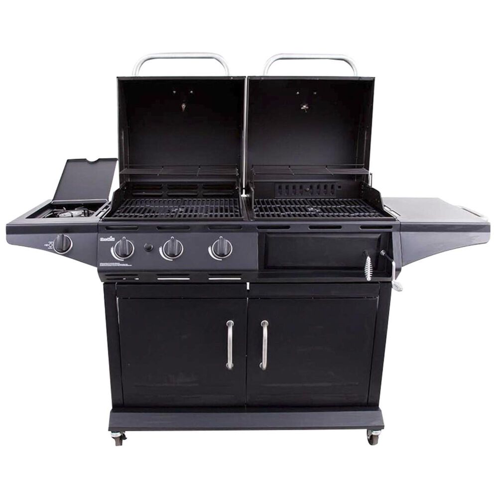 Char-Broil Deluxe Liquid Propane and Charcoal Combo Grill in Black, , large
