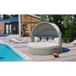 HOMLUX Patio Furniture Round Outdoor Sectional Sofa Set in Grey, , large