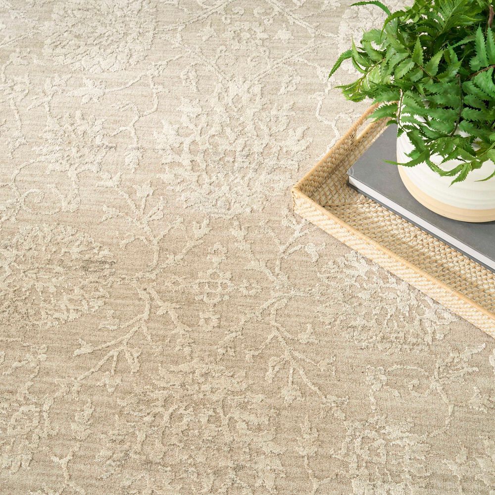 Nourison Moonlit MLI03 Ivory and Grey 5'3" x 7'6" Area Rug, , large