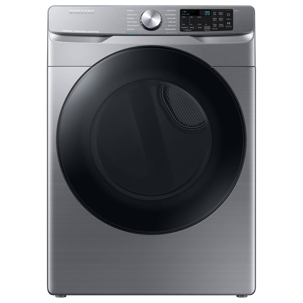 Samsung 4.5 Cu. Ft. Front Load Washer and 7.5 Cu. Ft. Gas Dryer Laundry Pair in Platinum, , large