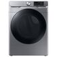 Samsung 4.5 Cu. Ft. Front Load Washer and 7.5 Cu. Ft. Gas Dryer Laundry Pair in Platinum, , large