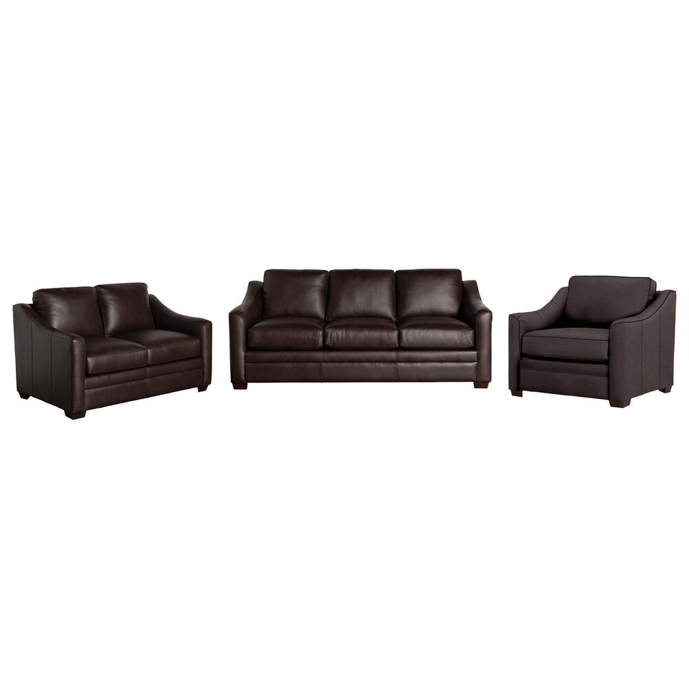 Craftmaster Furniture Corp 3-Piece Stationary Living Room Set in Rich Marsala Brown, , large