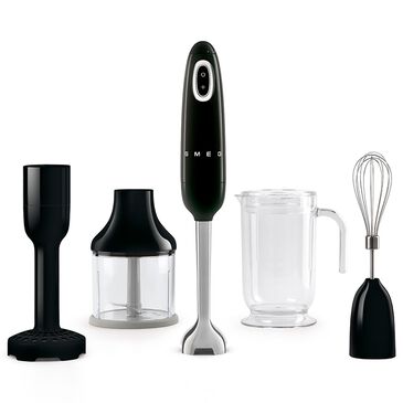 Smeg 9-Speed Retro Style Hand Blender in Black, , large