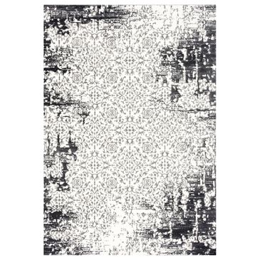 Art Carpet Abington Floral 5" x 7" Gray and Squirrel Area Rug, , large