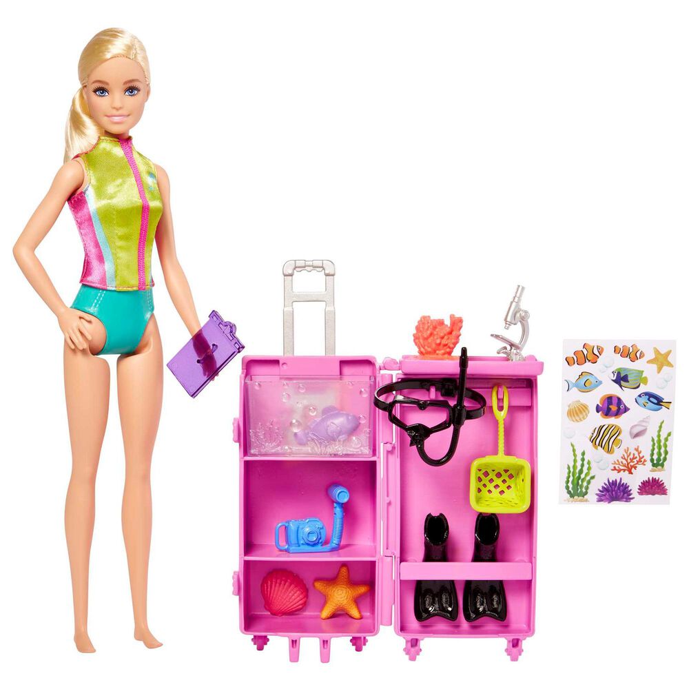 Barbie You Can Be Anything Series - Marine Biologist Doll with Blonde Hair in Multicolor, , large