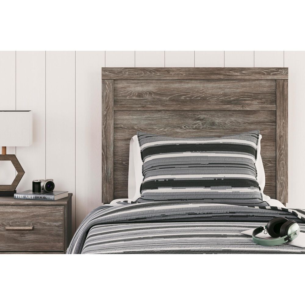 Ashley Ralinksi Twin Panel Bed in Gray, , large