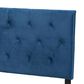 Baxton Studio Felix Full Upholstered Panel Headboard in Navy Blue, , large