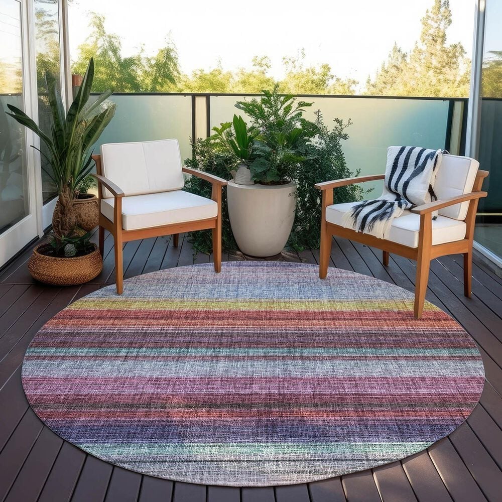 Dalyn Rug Company Portico PO2 Lavender 8&#39; Round Area Rug, , large
