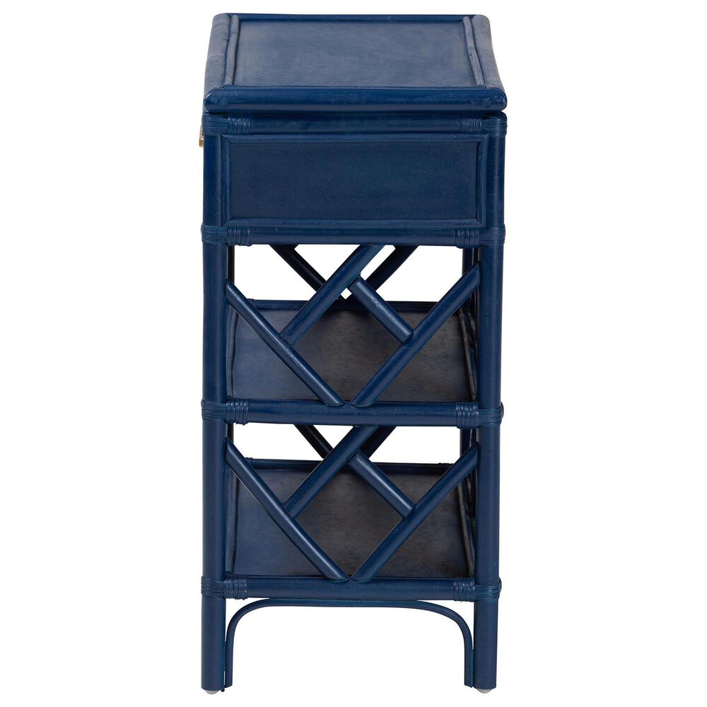Baxton Studio Daina 1-Drawer Nightstand in Blue, , large