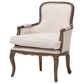 Baxton Studio Napoleon Accent Chair in Beige, , large