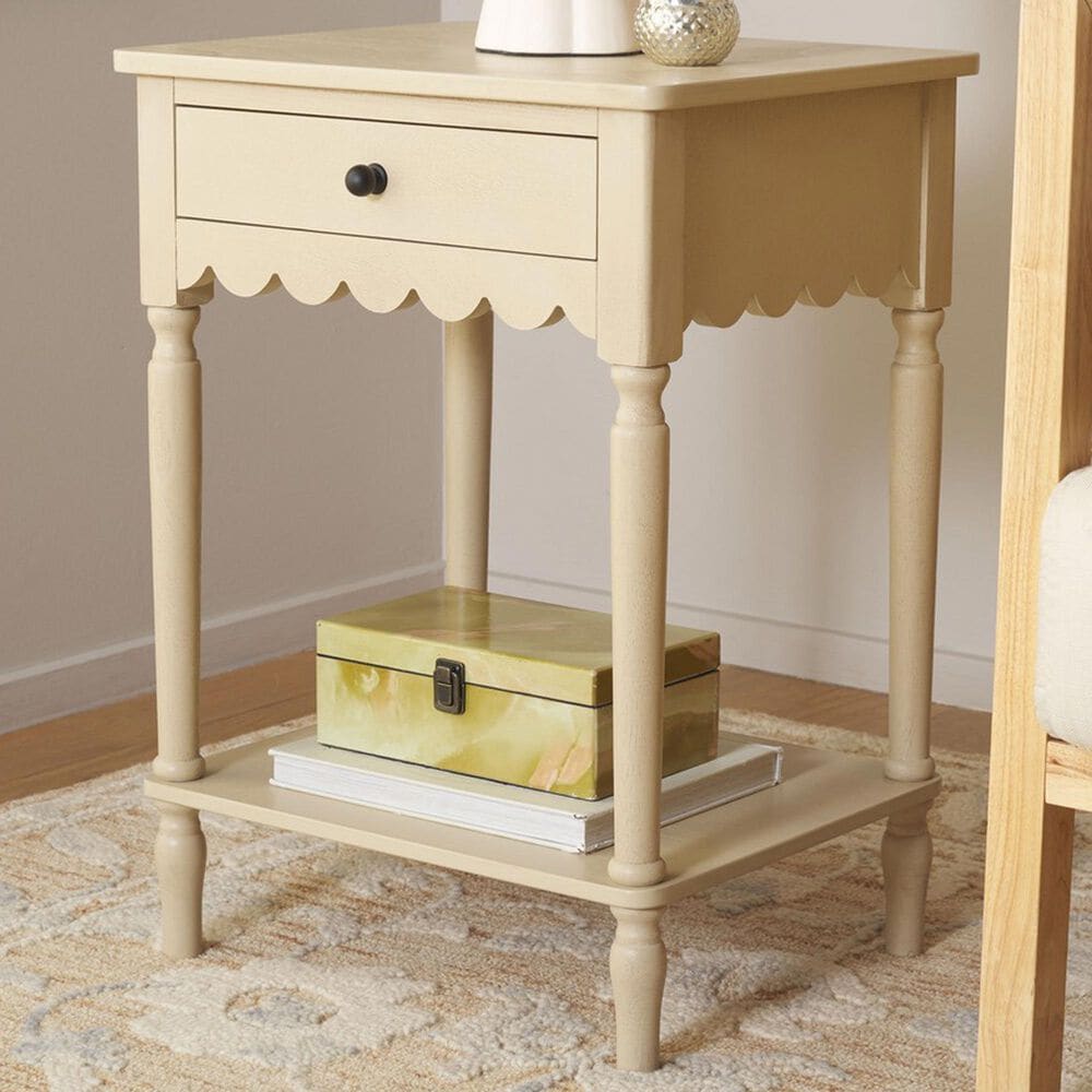 Safavieh Haven Top Drawer End Table in Natural, , large