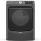 Maytag 7.3 Cu. Ft. Front Load Electric Dryer with Steam in Volcano Black, , large