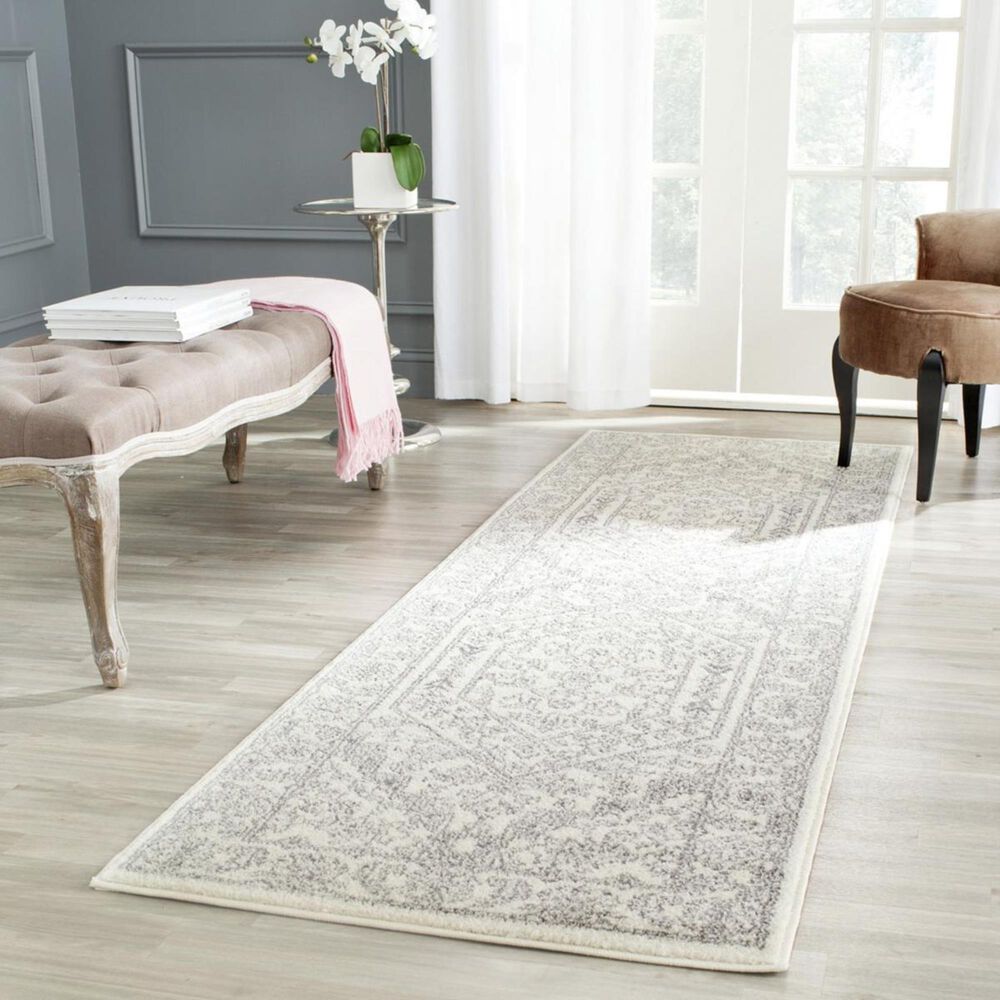 Safavieh Adirondack ADR108B-212 2"6" x 12" Ivory/Silver Runner, , large