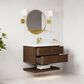 James Martin Allamari 36" Single Bathroom Vanity in Sable with Single Hole 3 cm White Zeus Silestone Top and Rectangular Sink, , large
