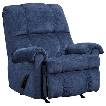 Olympia Furniture Manual Rocker Recliner in Gerald Navy, , large