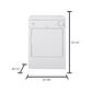 GE Appliances 3.6 Cu. Ft. Portable Electric Dryer Spacemaker, , large