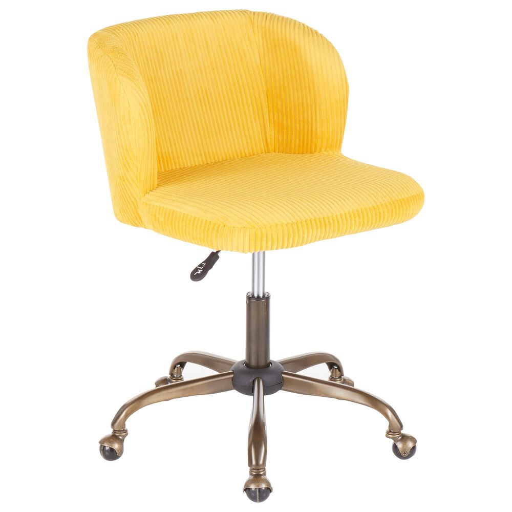 Lumisource Luna Task Chair in Yellow/Antique, , large