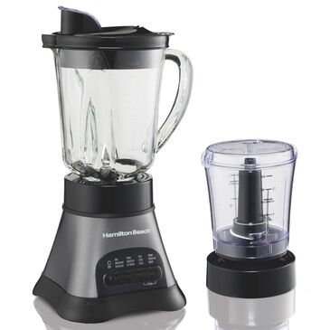 Hamilton Beach 4 Speeds Wave Crusher Multi-Function Blender with Chopper in Gray, , large