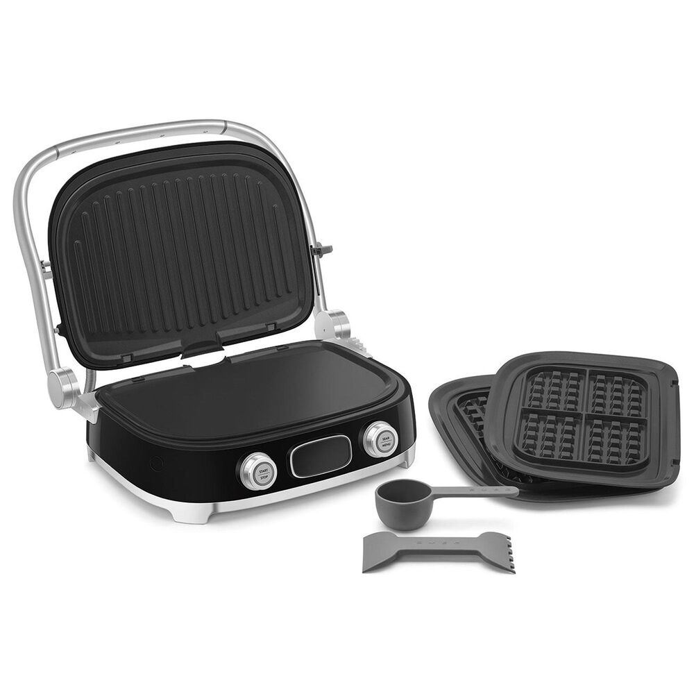 SMEG 19" Retro Style Multi-Use Grill in Black, , large