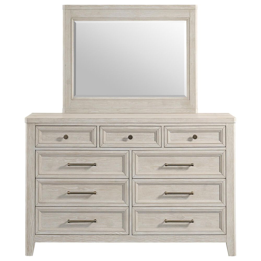 Hawthorne Furniture Carlson 9-Drawer Dresser and Mirror in Washed Linen, , large