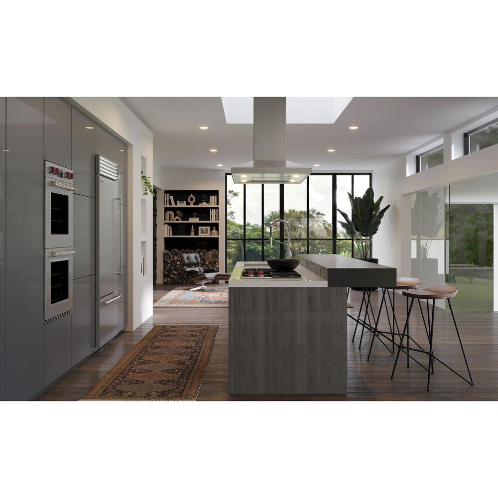 Sub Zero 20.7 Cu. Ft. Built-In Over and Under Refrigerator with Left Hinge in Stainless Steel, , large