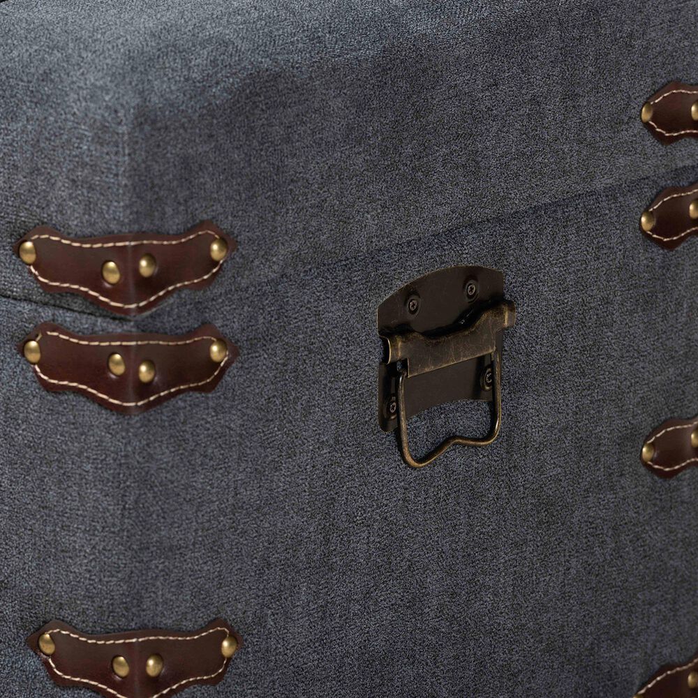 Baxton Studio Palma Storage Trunk Ottoman in Grey, , large
