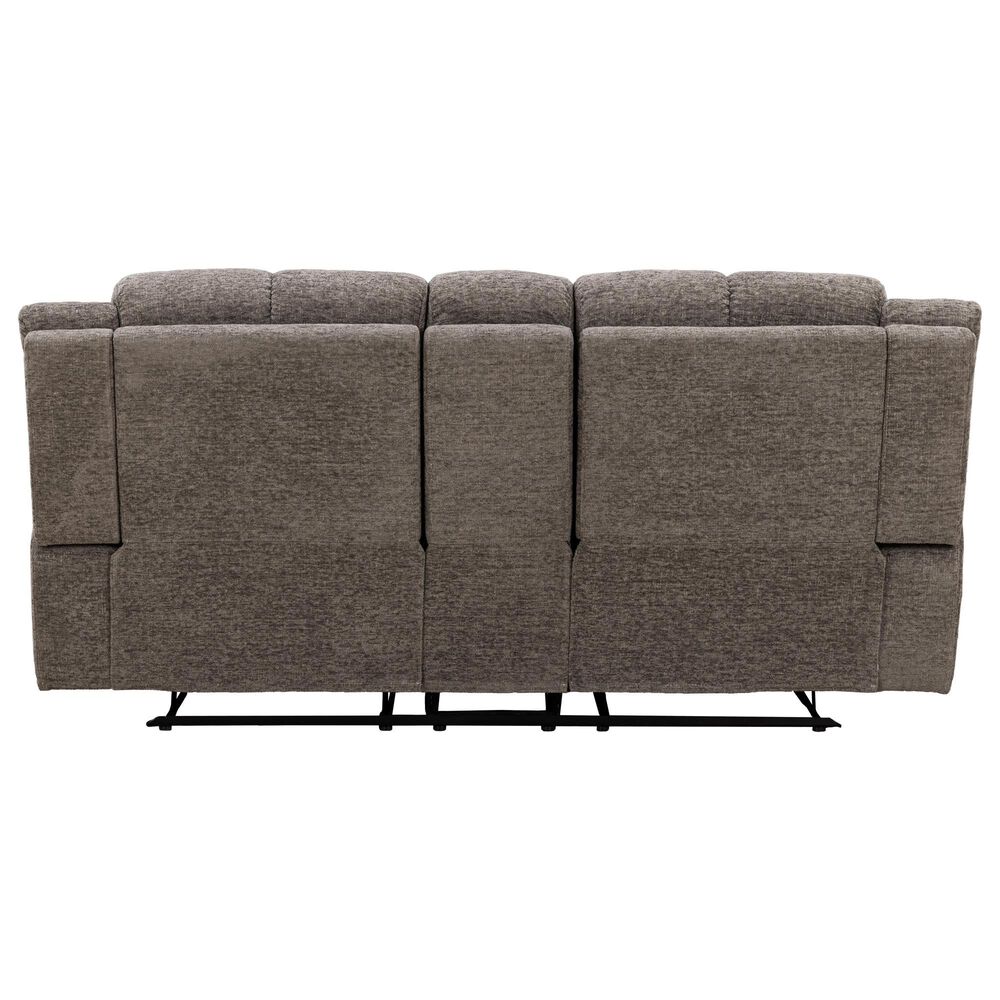 Simeon Collection Buster Manual Reclining Console Loveseat in Cabot Stone, , large