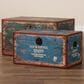 Baxton Studio Sabeen 2-Piece Storage Trunk Set in Green and Blue, , large