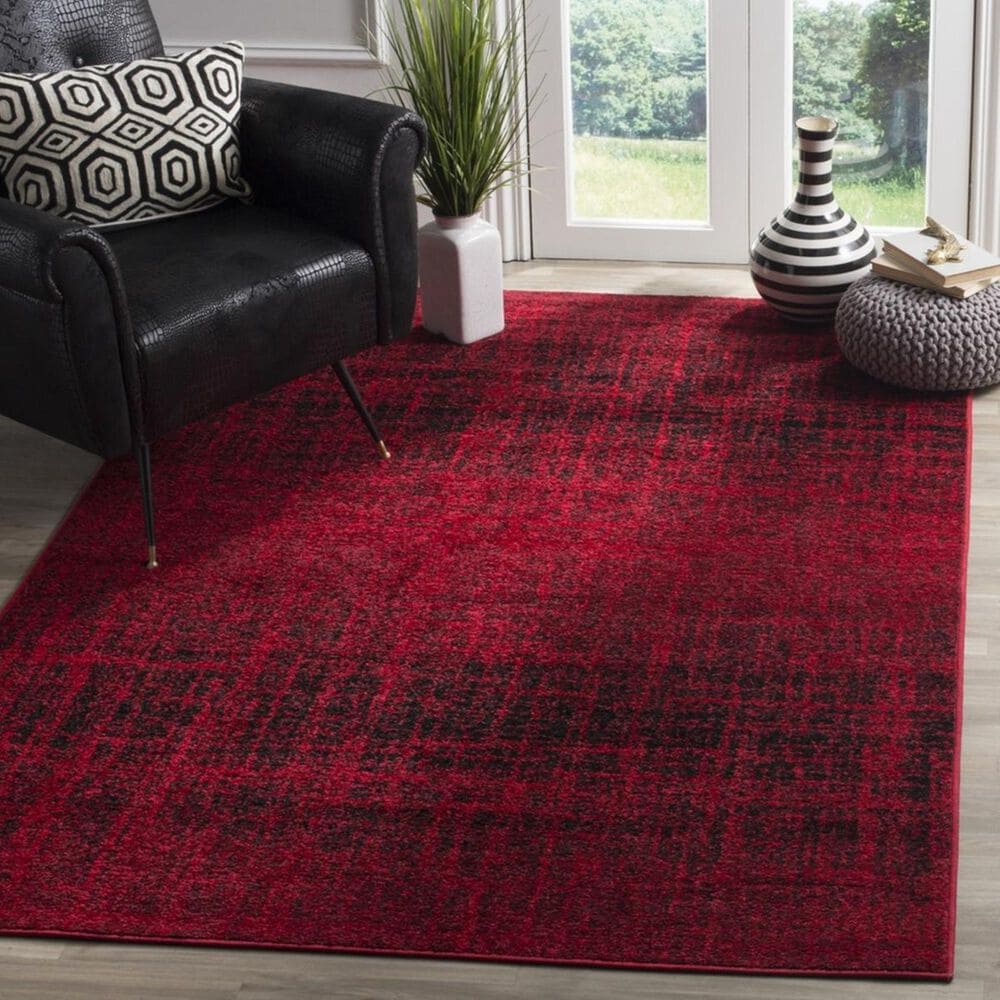 Safavieh Adirondack ADR116F 3&#39; x 5&#39; Red and Black Area Rug, , large