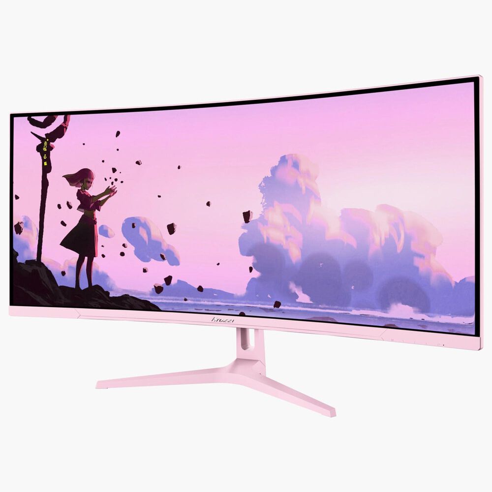 Arozzi Nova 34" Curved VA 165Hz Gaming Monitor in Pink, , large